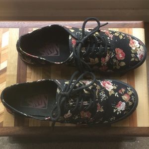 Floral pattern vans